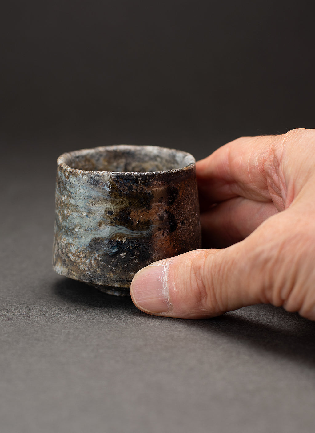 Coupe à saké (Guinomi) – Yakishime (Terre d'Echizen) A-10