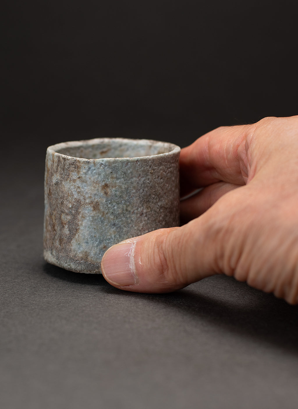 Sake Cup (Guinomi) - Yakishime (Shigaraki Clay)