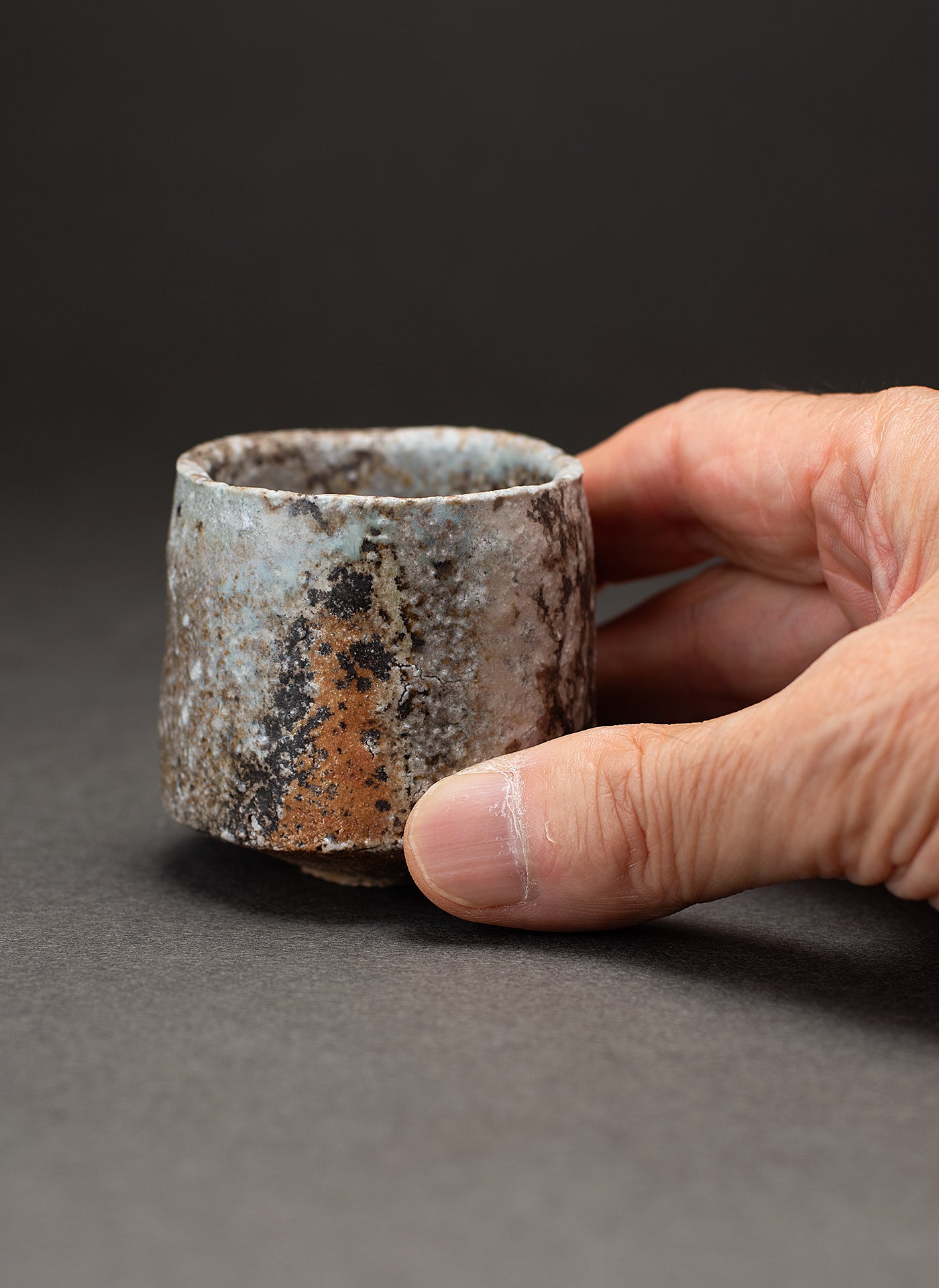Sake Cup (Guinomi) - Yakishime (Shigaraki Clay)