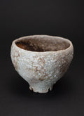 Yakishime tea bowl (Shigaraki clay)