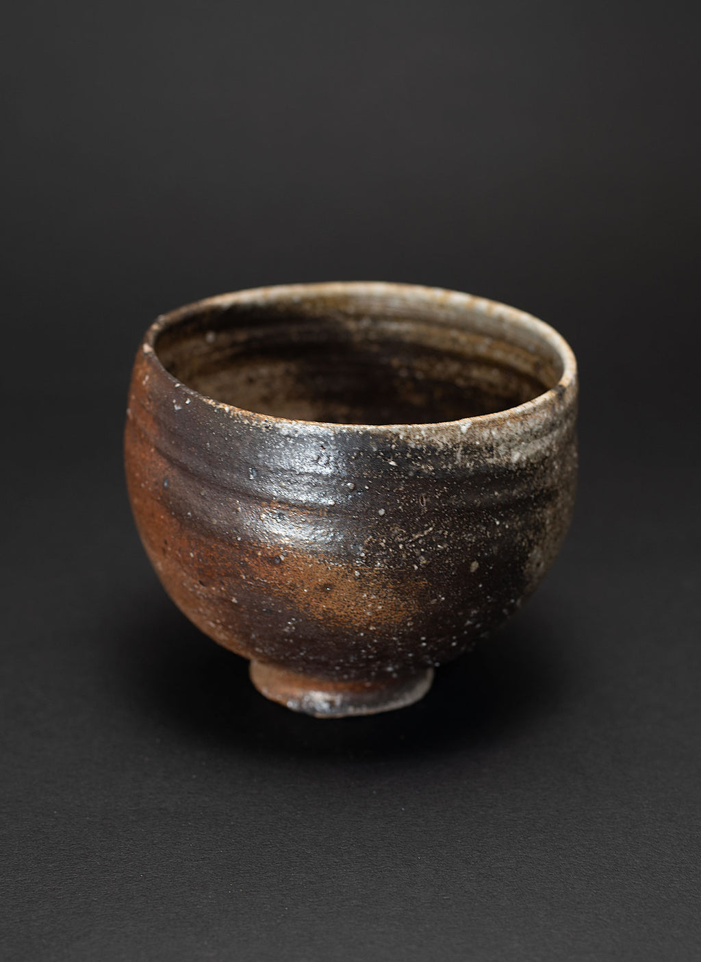 Yakishime tea bowl (Tamba clay)