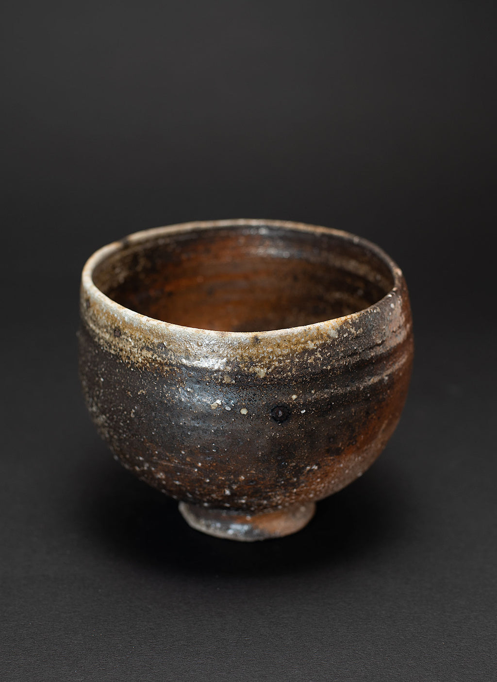 Yakishime tea bowl (Tamba clay)