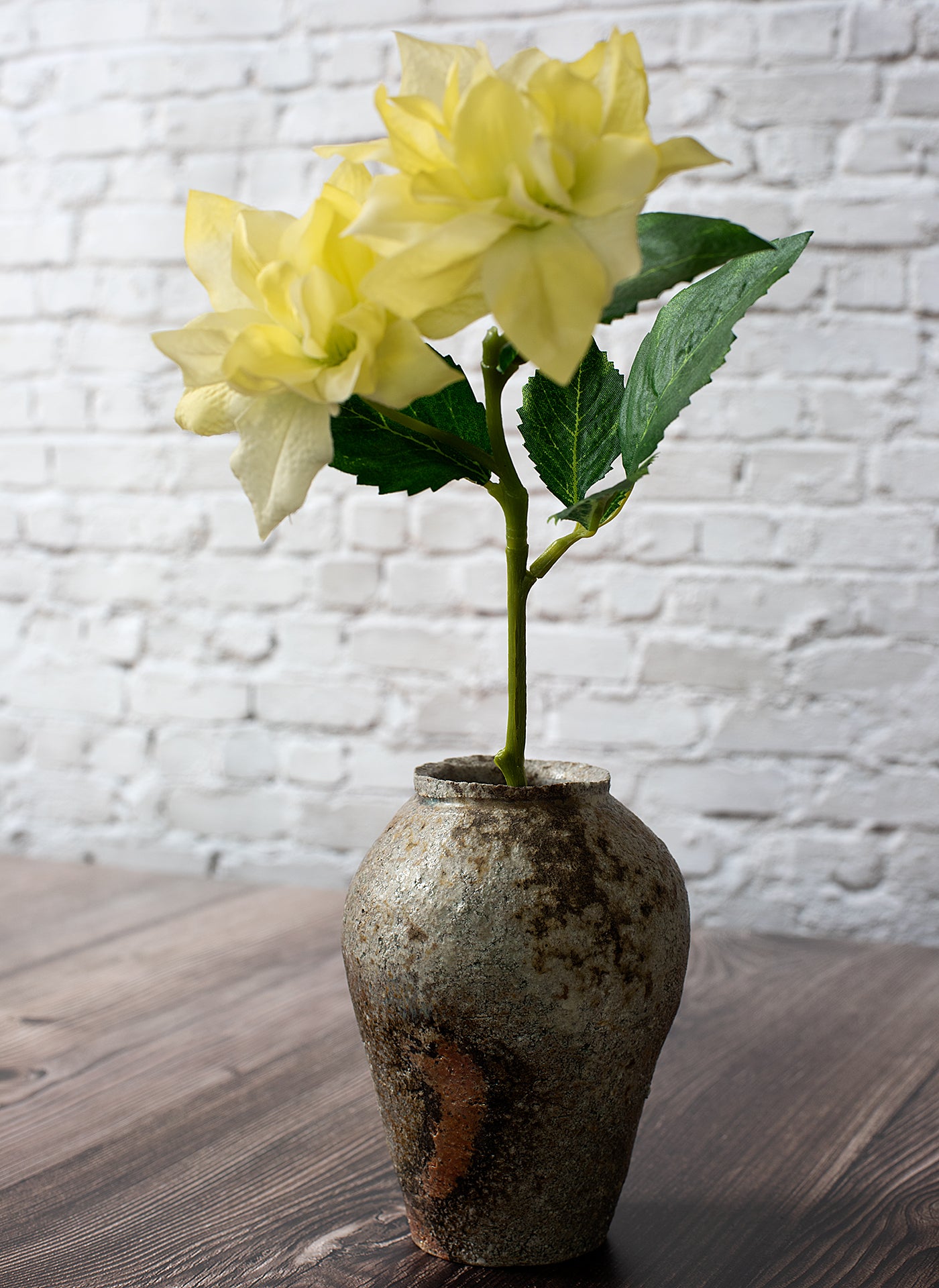 Flower vase (hanging or freestanding) – Yakishime (Shigaraki clay)