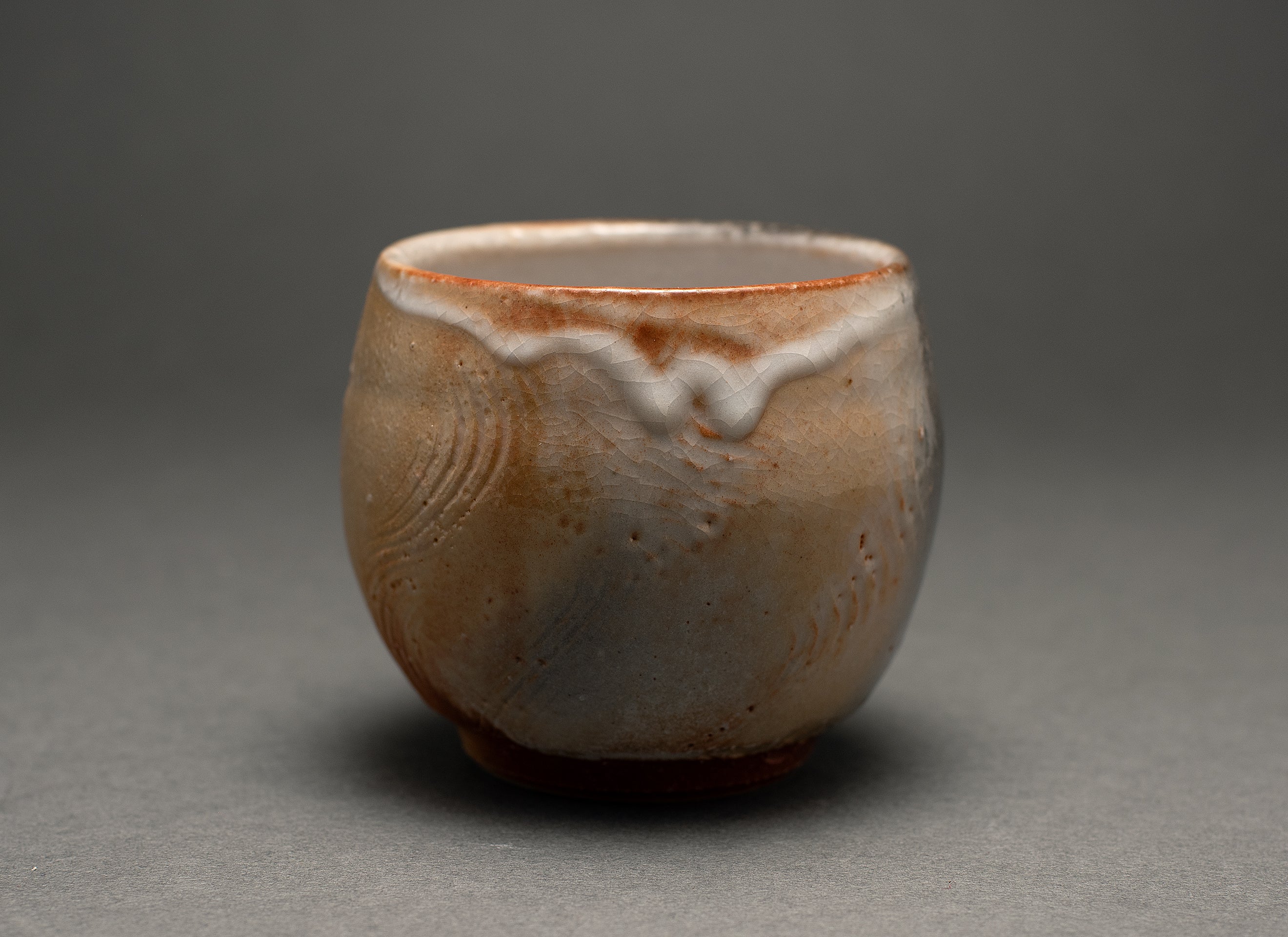 Shino Fluid Style Engraved Versatile Mug