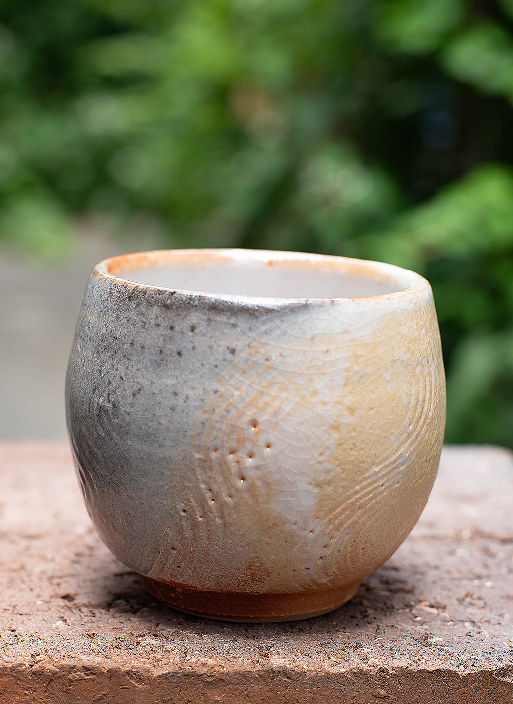 Shino Fluid Style Engraved Versatile Mug