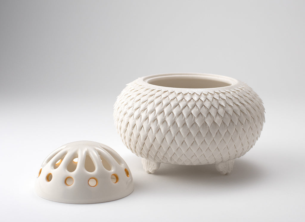 "Clay cut", incense burner