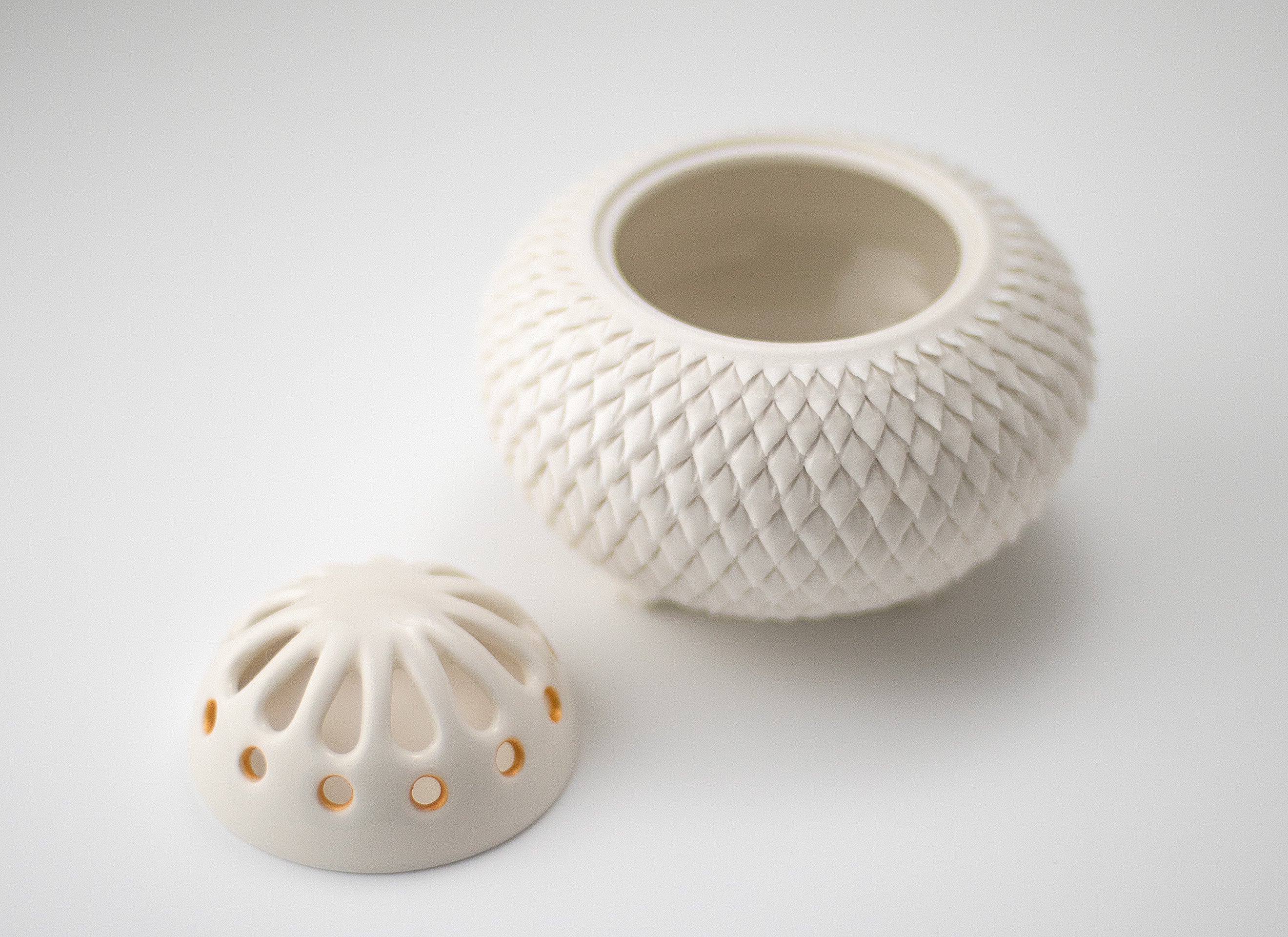 "Clay cut", incense burner