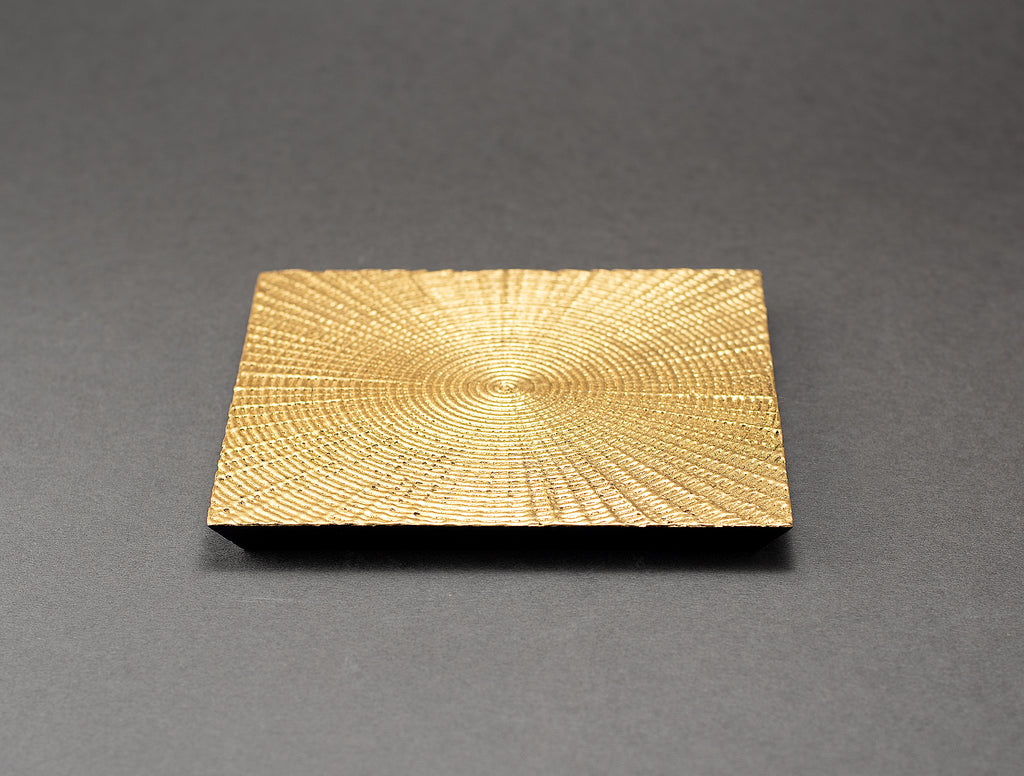 Small square bowl “Dush of Light”, gold