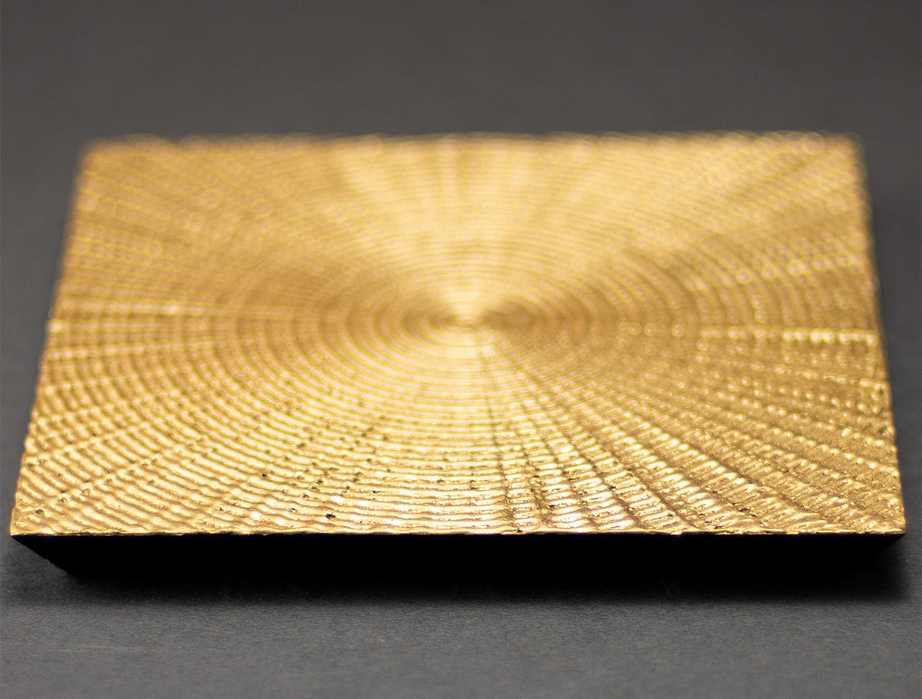 Small square bowl “Dush of Light”, gold
