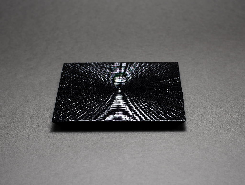 Small square bowl “Dush of Light”, black