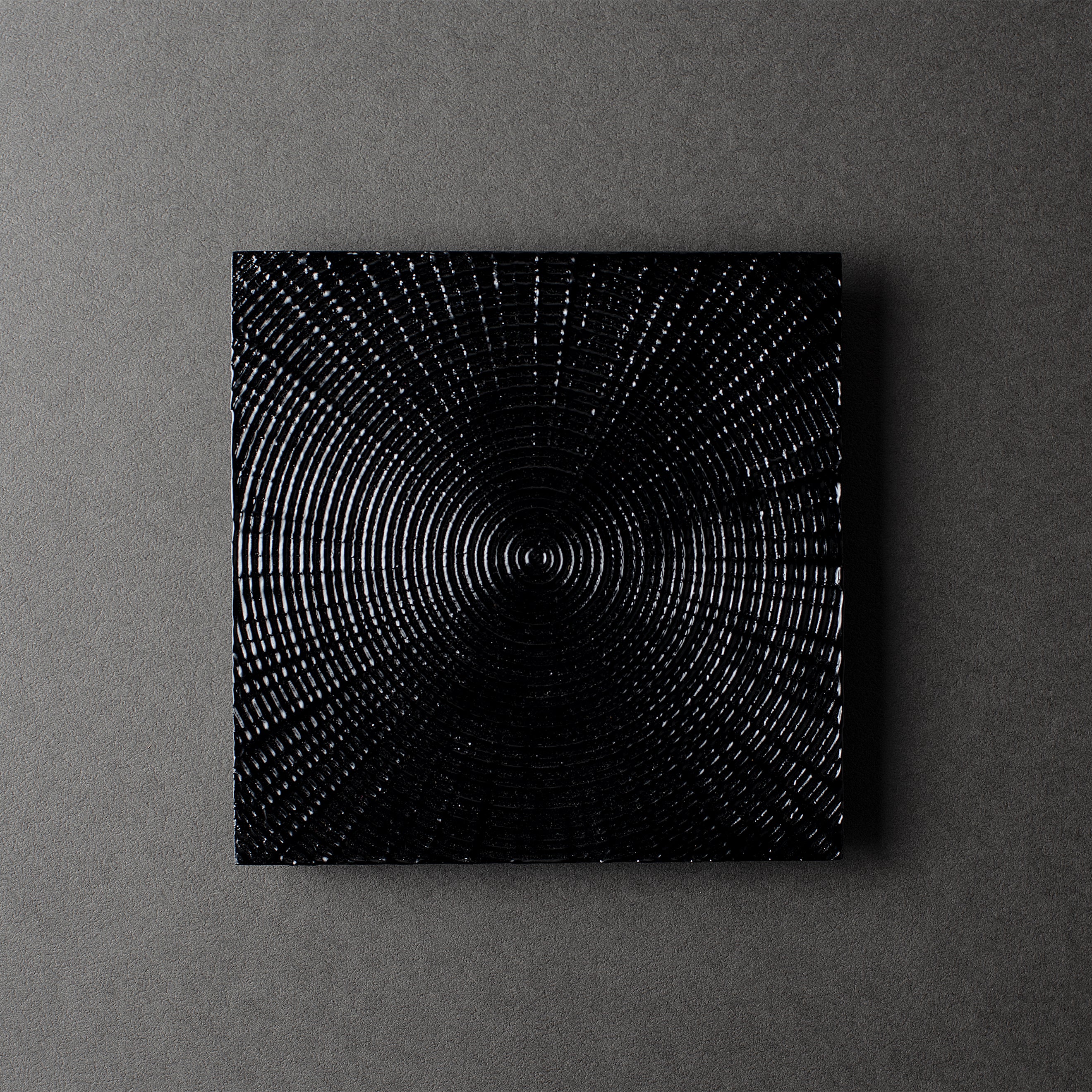 Petit bol carré « Dush of Light », noir