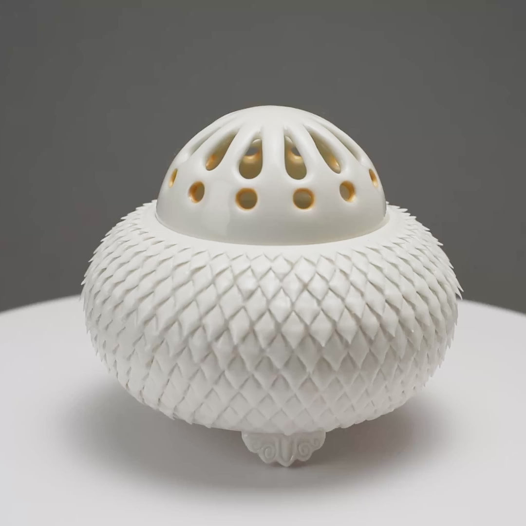 "Clay cut", incense burner