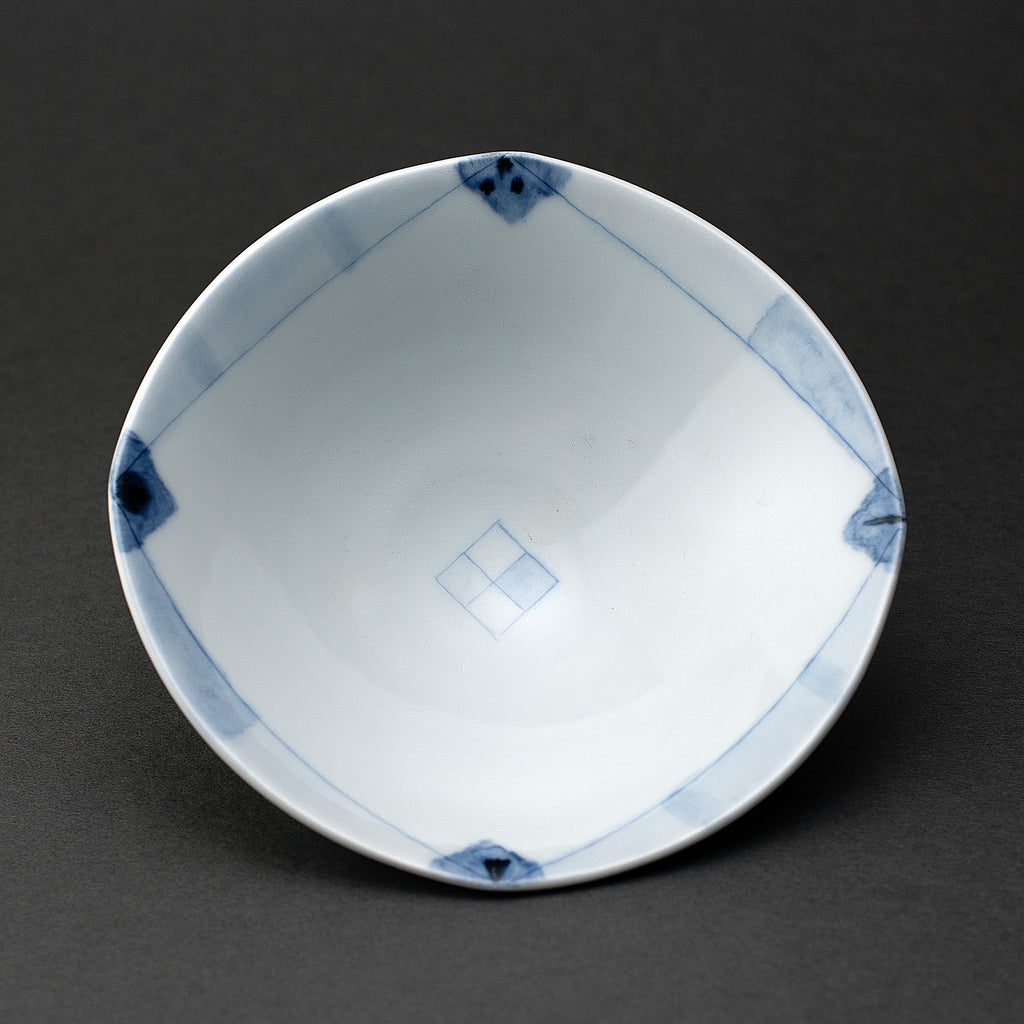 Blue porcelain pattern line, underglaze, small bowl (set of 5)