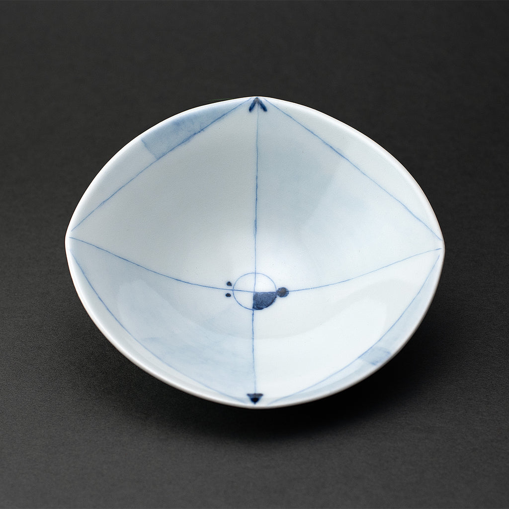 Blue porcelain pattern line, underglaze, small bowl (set of 5)